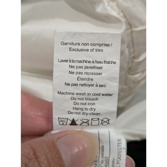 Marcona Jacket Women's XL White Full Zip Solid Double Lining Windbreaker Jacket - Picture 6 of 9